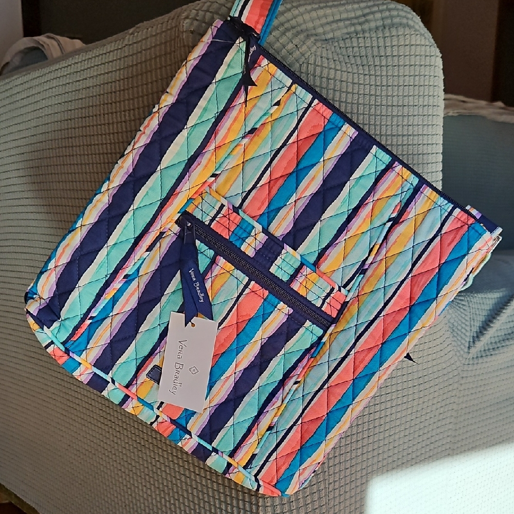Vera Bradley Colorful Striped Quilted  Crossbody